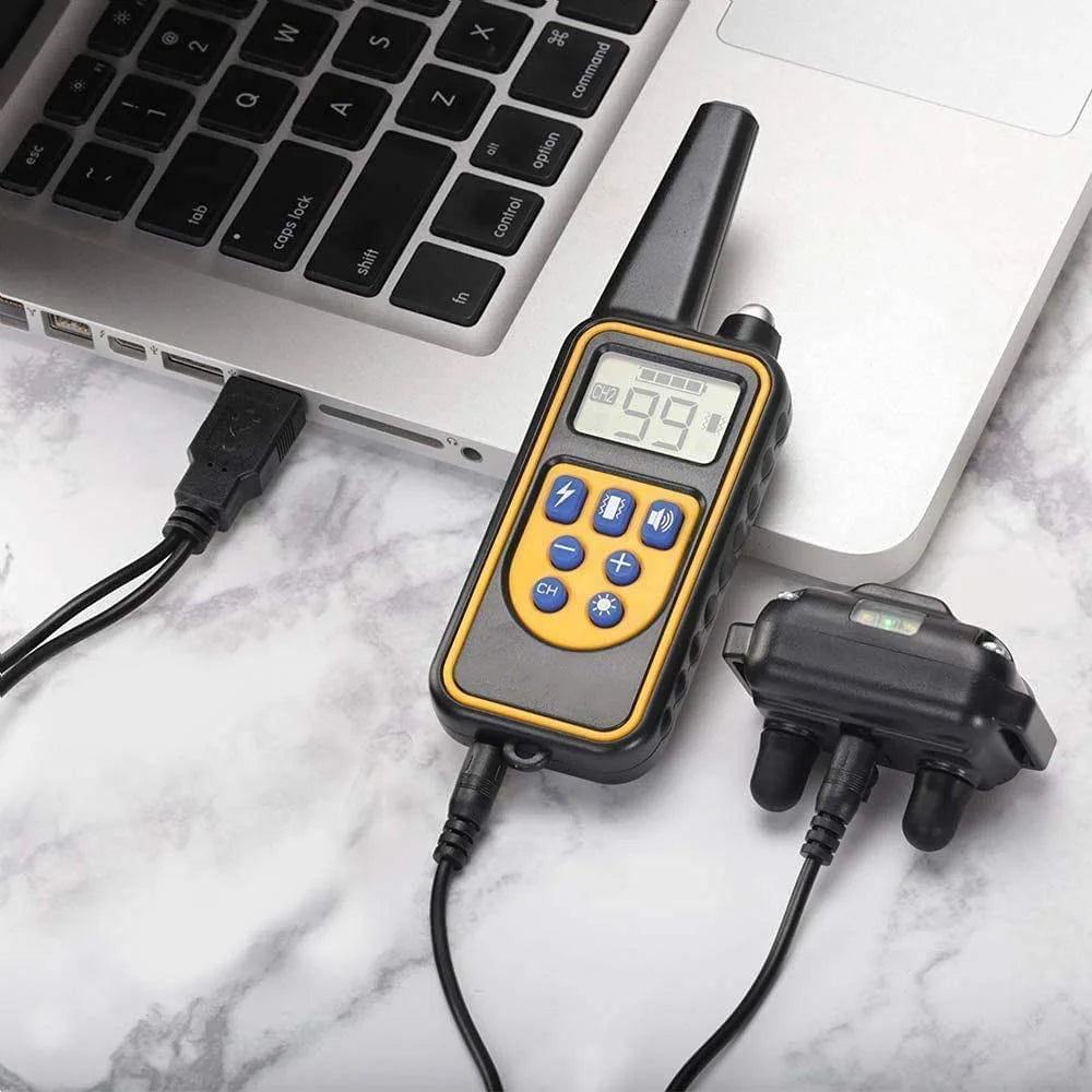 800m Digital Dog Training Collar Waterproof Rechargeable Remote Control Pet with LCD Display for All Size Shock Vibration Sound