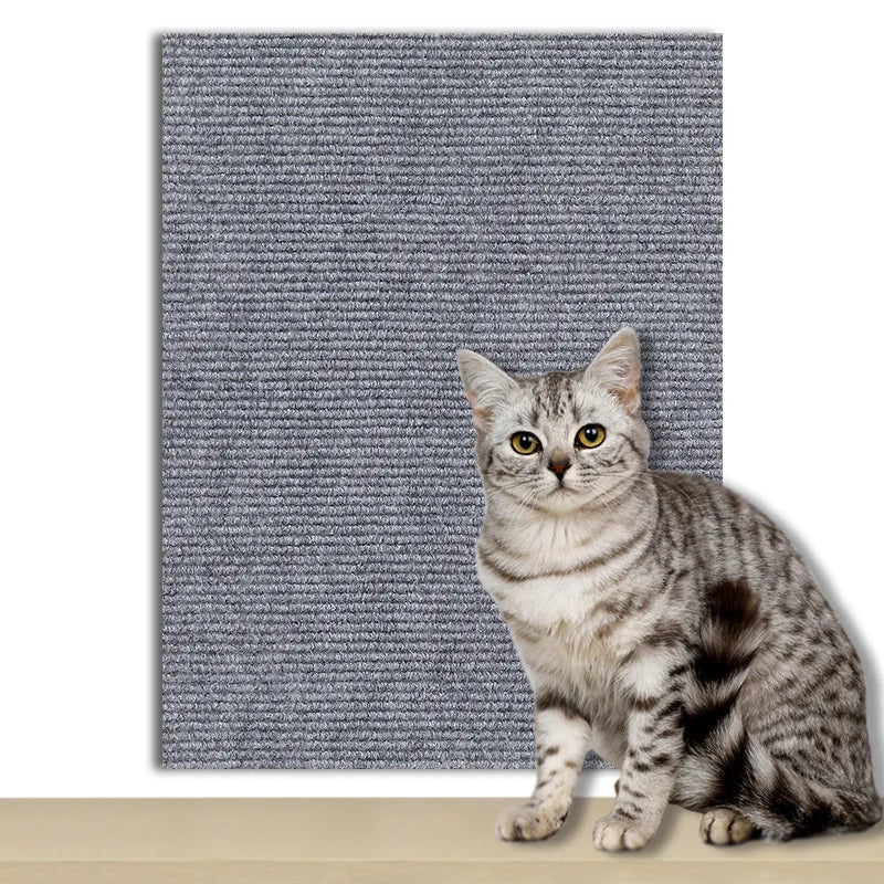 Cat Scratcher Sofa Protector Cats Scratcher Pad Board Protection Trimmable Self-adhesive Carpet DIY Cat Scratch Mat