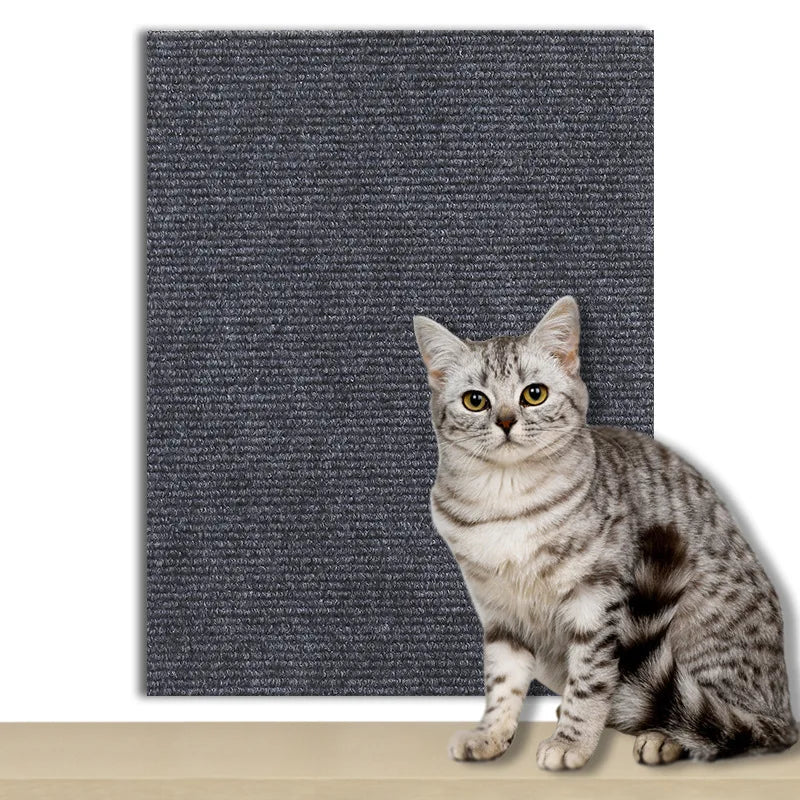 Cat Scratcher Sofa Protector Cats Scratcher Pad Board Protection Trimmable Self-adhesive Carpet DIY Cat Scratch Mat