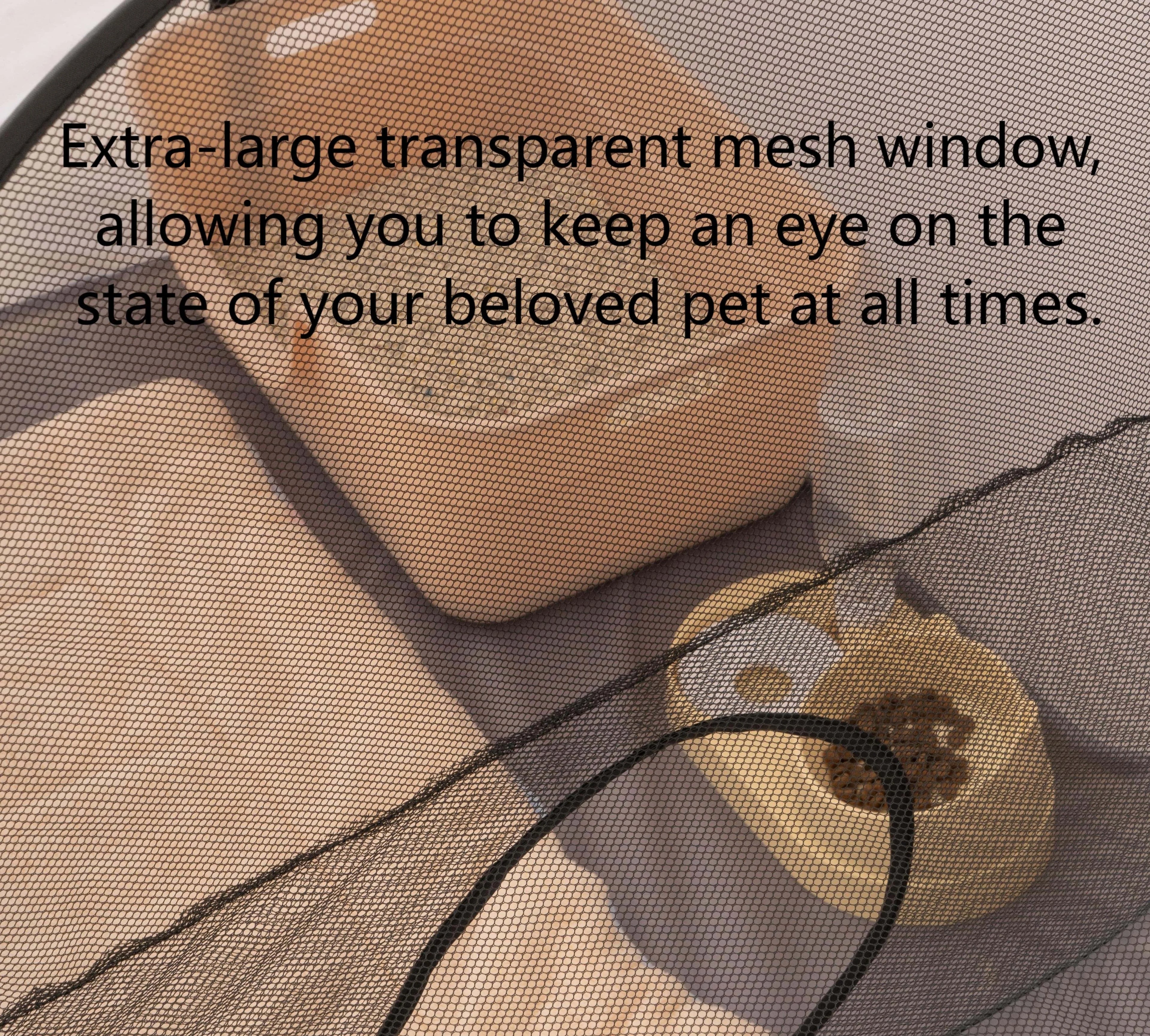 Square Gray Cats and Dogs Delivery Room Hard Oxford Cloth with a Play Tunnel Foldable Pets Nest